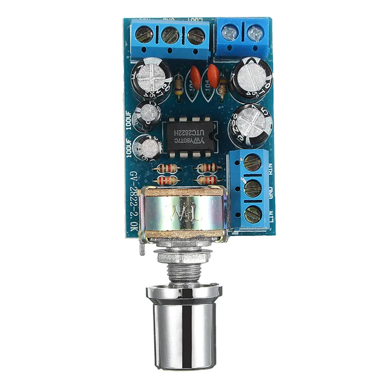 Freeshipping Durável Qualidade 4 PÇS / LOTE TDA2822M 1 W * 2 DC 1.8-12 V 2.0 Canais Placa Amplificador de Áudio Estéreo