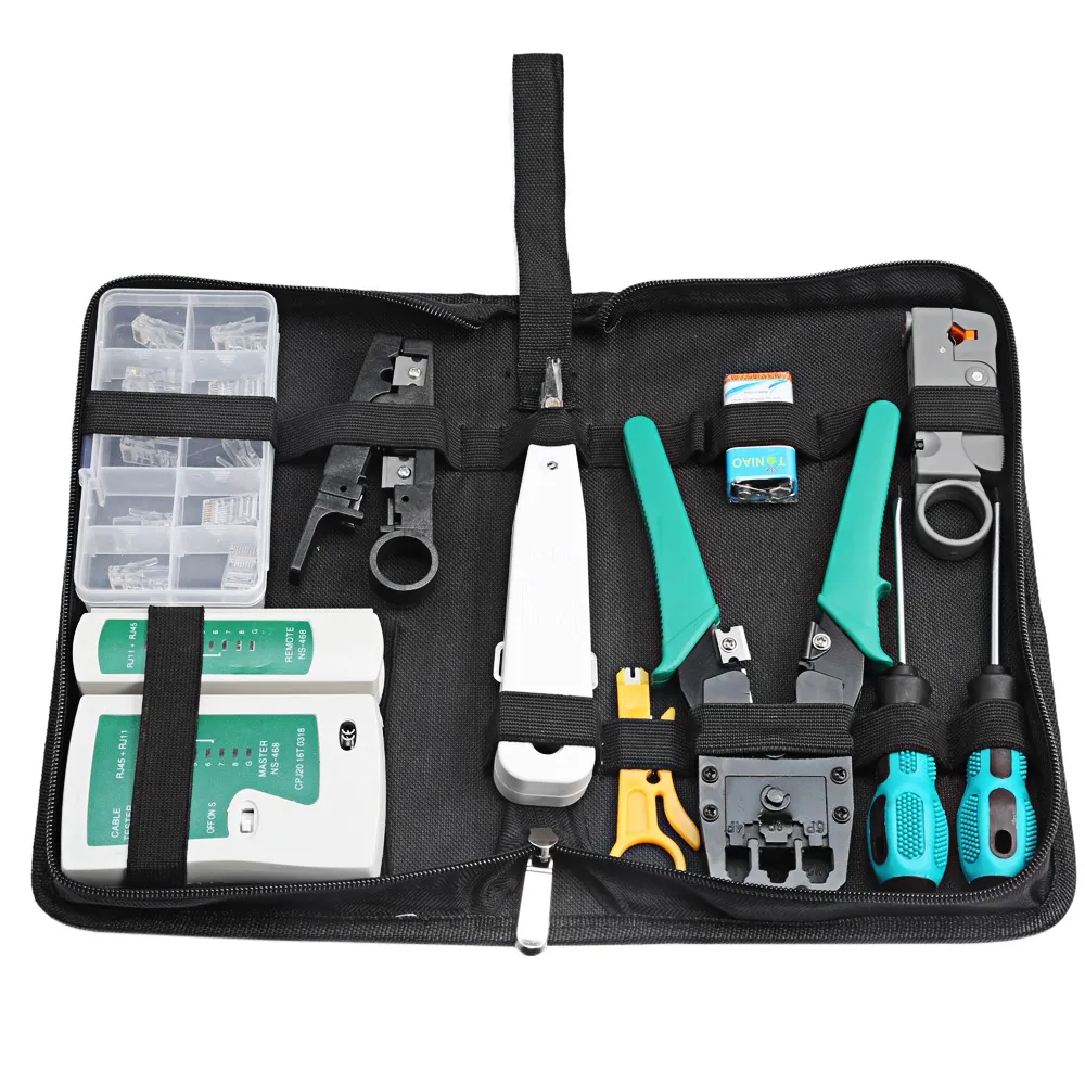 Kit De Boîte À Outils De Réparation De Réseau De Maintenance Informatique  Professionnelle 12 En 1 Du 34,13 €