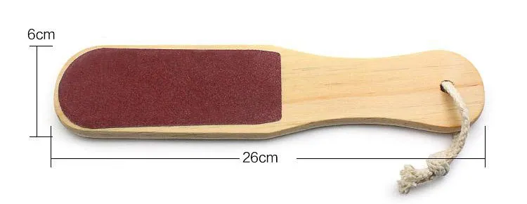 wooden foot file feet nail tools lot red wood foot rasp nail art pedicure file Manicure kit9330685