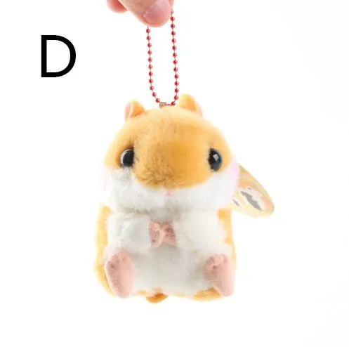 Japonês adorável bebê Divertir-se, pequeno hamster, Cobaia pingente de corrente de pelúcia, hamster menina bonito boneca