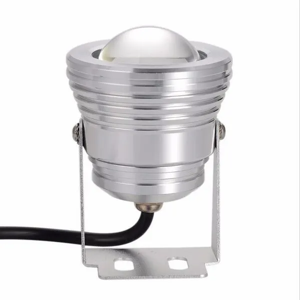 12V 10W LED undervattenslätt poollampa utomhusvattentät IP68 varm vit cool vit ce rosh 2 års garanti