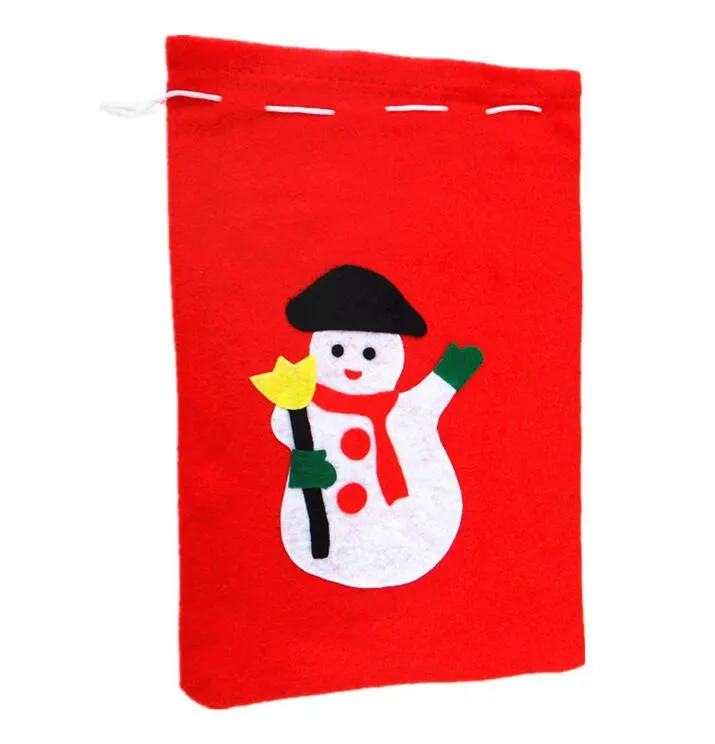 Sac Fourre-tout Enfant Bonhomme De Neige De Noël - Petit Sac Doublé Bleu, Cadeau Idéal