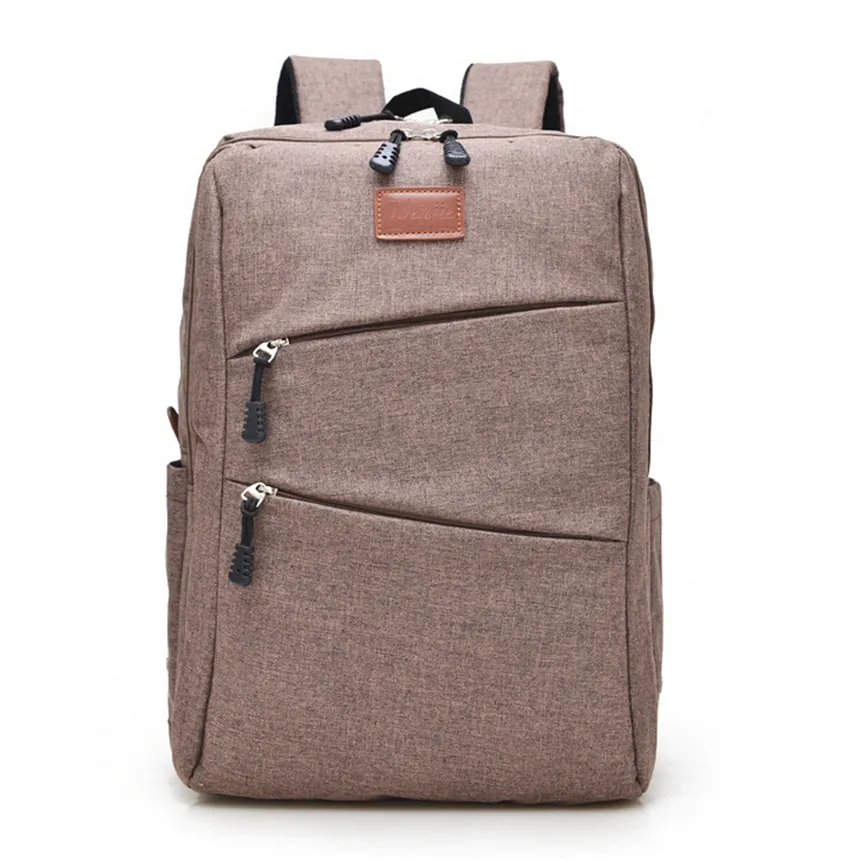 Casual Canvas Cool Men's Simple Design Computer Notebook Backpacks School Bag Business Laptop Backpack Travel Bag