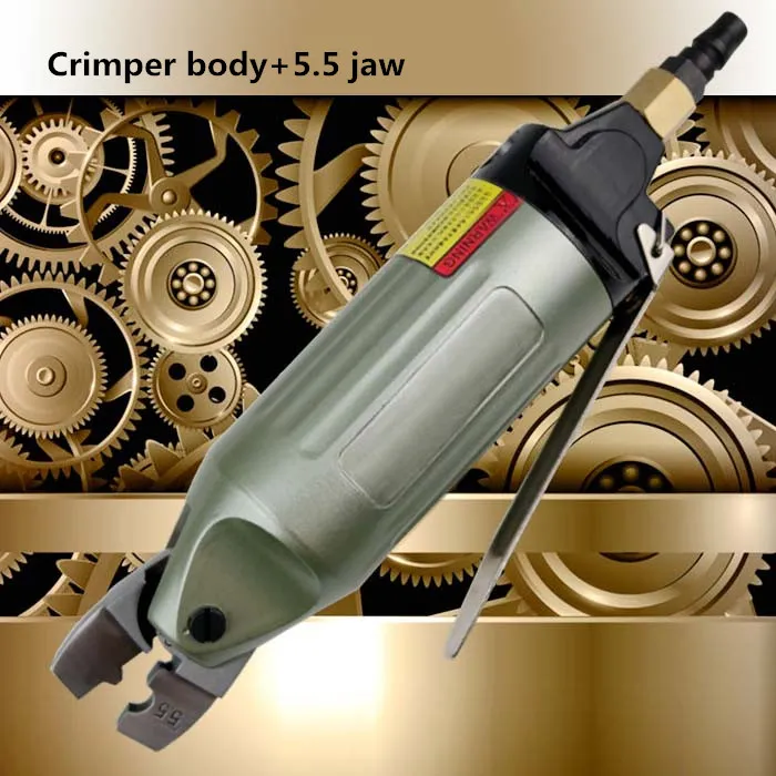 Pneumatic Crimper Power Tools Air Nipper Cable Pliers Cold Press Crimping Tool Naked Insulated Terminal Pincer 1.25-2.5-5.5-8