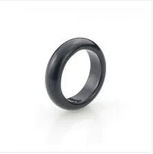 NEW Hot Natural black red agate rings High quality Jewelry engagement wedding rings for women and men