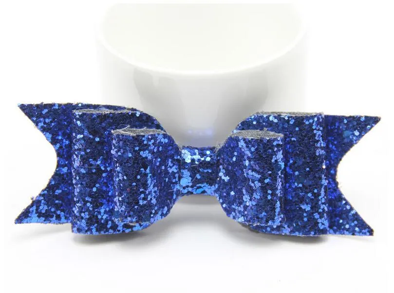 2021 Nieuwe Baby Hoofdband Meisjes Bling Hair Band Lovertjes Double Over-Size Bow Knoop Headwear