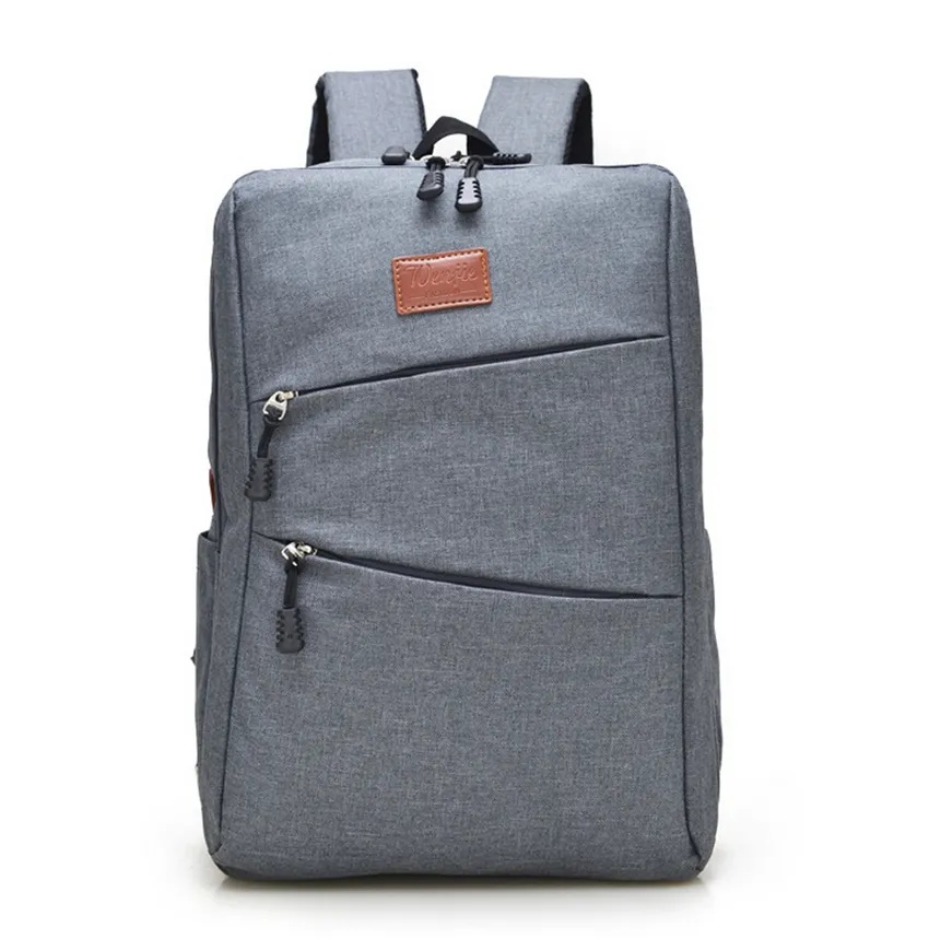 عارضة قماش بارد الرجال تصميم بسيط الكمبيوتر المحمول حقيبة الظهر مدرسة حقيبة كمبيوتر محمول حقيبة سفر حقيبة