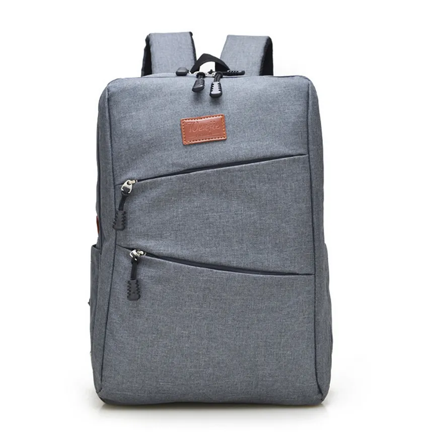 Casual canvas cool heren eenvoudige ontwerp computer notebook rugzakken schooltas zakelijke laptop rugzak reistas