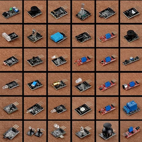 Ultimate 37 in 1 Sensor Modules Kit KY-011 KY018 for Arduino MCU Education B00308