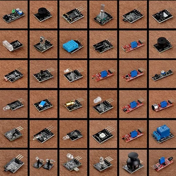 Ultimate 37 i 1 Sensor Modules Kit KY-011 KY018 för Arduino MCU Utbildning B00308