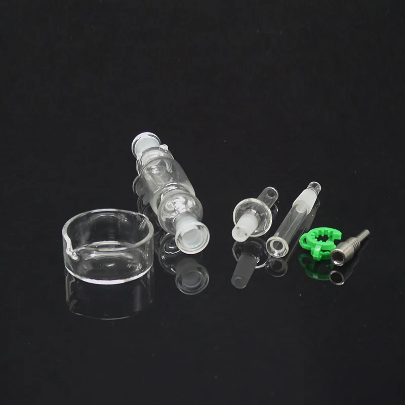Partihandel Hot Selling Micro Water Pipe Kit Micro NC 10mm med glas Bongs Titan Nail Pipe Titanium Nail Rökning Vattenrör