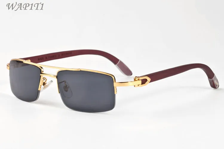 Nouvelle mode Buffalo Buffalo Lunettes de soleil pour femmes et hommes Lunettes de soleil en bois polarisé