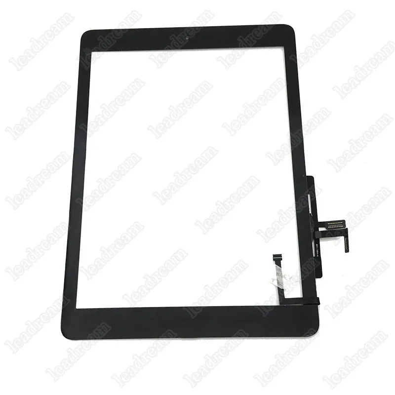 Digitalizzatore di pannelli in vetro touch screen con pulsanti Assemblaggio adesivo iPad 5 Air con strumenti in bianco e nero