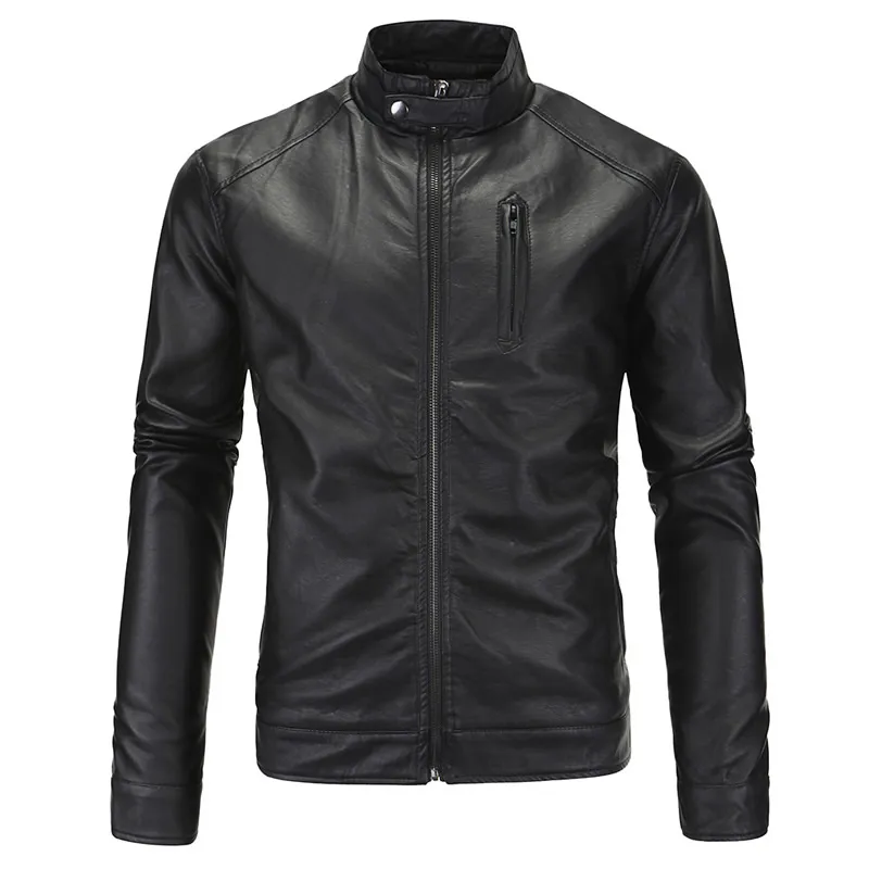 2017 Classic Style PU Leather Bike Leather Jackets For Men Wholesale Slim  Fit Mens Clothes From Viviant, $57.02