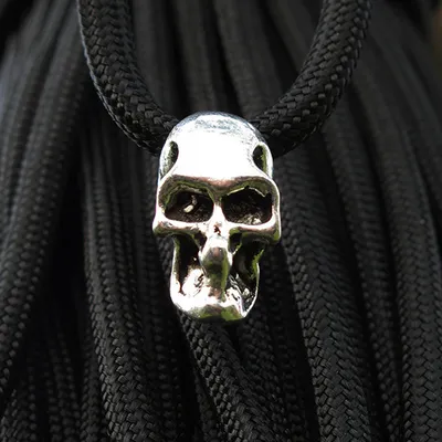 LOT EVIL SKULL HEADS SKELETON ZINC ALLOY BIG HOLE CHARM BEADS FIT EUROPEAN CHAIN BRACELET PARACORD ASSESORIE6210969