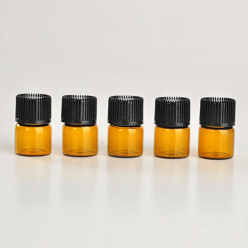 العطور تعبئة 1ML العطور العنبر زجاجات زجاجية مصغرة، 1cc ادعاء عينة القارورة، زجاجة زجاجة الضرورية الصغيرة سعر المصنع N708