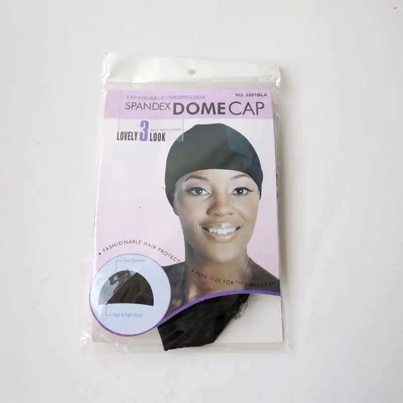 Spandex Dome Cap för Wig Cap Snood Nylon Strech Hairnets Wig Caps för att göra peruker Glueless Hair Net Wig Liner