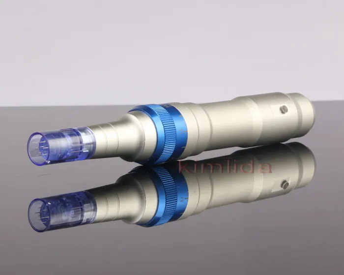 Wireless Derma Pen Ultima A6 Microneedle Dermapen DermoSastamp Meso 12 agulhas Substituível Cartucho UE/US/UK/Au plugue