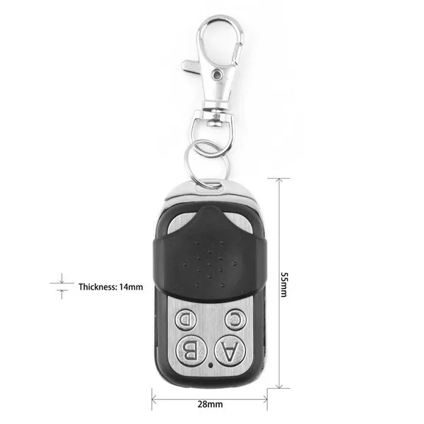 Universal Electric Wireless Auto Remote Control Cloning Universal Gate Garage Door Control FOB 433MHz 43392MHz Key Keychain Remot2918865