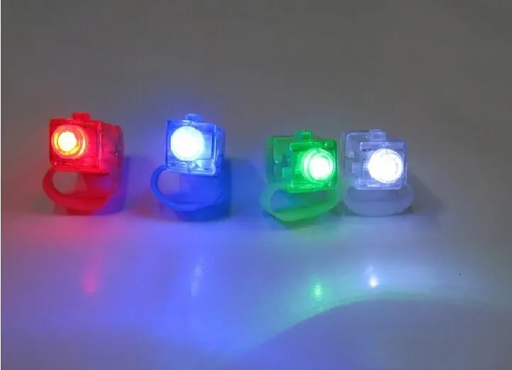 Dazzling Laser LED Finger lamp Multi-Color LED Light Finger Laser Beam Torch Ring/Christmas toys 