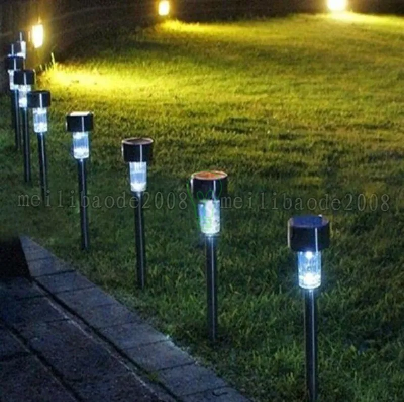 LED Solar Lamps Impermeabile Outdoor LED Solar Lights Acciaio inossidabile LED Landscape Garden Path Light Giardino Luce solare Prato Light MYY
