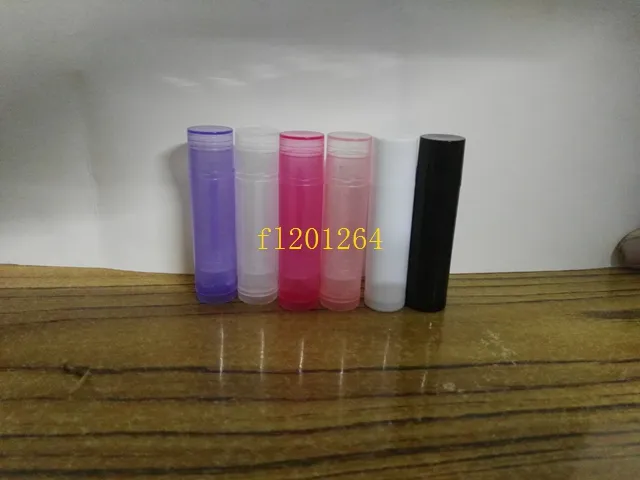 500 sztuk / partia Darmowa Wysyłka 5g Pusta Kolorowa Balset Lip Balm Szminka Krem Tube Butelka Usta Bals Balm Stick Sample Cosmetic Container