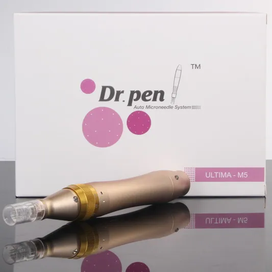 Dr Pen High Speed ​​Derma Pen Rechargeable Rolki Derma Dermastamp UESD z Hialuronic Serum Serum