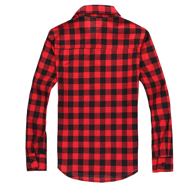 New Men039s Long Sleeved Flanell Casual Plaid Shirt Men Checkered Dress Shirts Slim Stylish Fashion 4061169