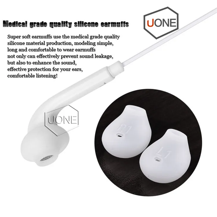 S6 S7 Fones de ouvido Fones de ouvido J5 Fones de ouvido Fones de ouvido para Jack In Ear com fio Com microfone Controle de volume 3,5 mm Branco Sem RetailBox