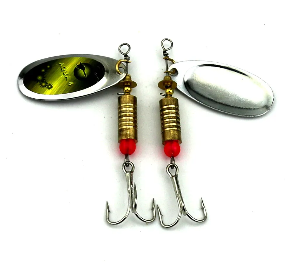 10 шт. Новая металлическая ложка Spinnerbait Fishing Lures с тройными крючками Рыбалка Wobblers Sequints приманки 7cm88g278f9518043