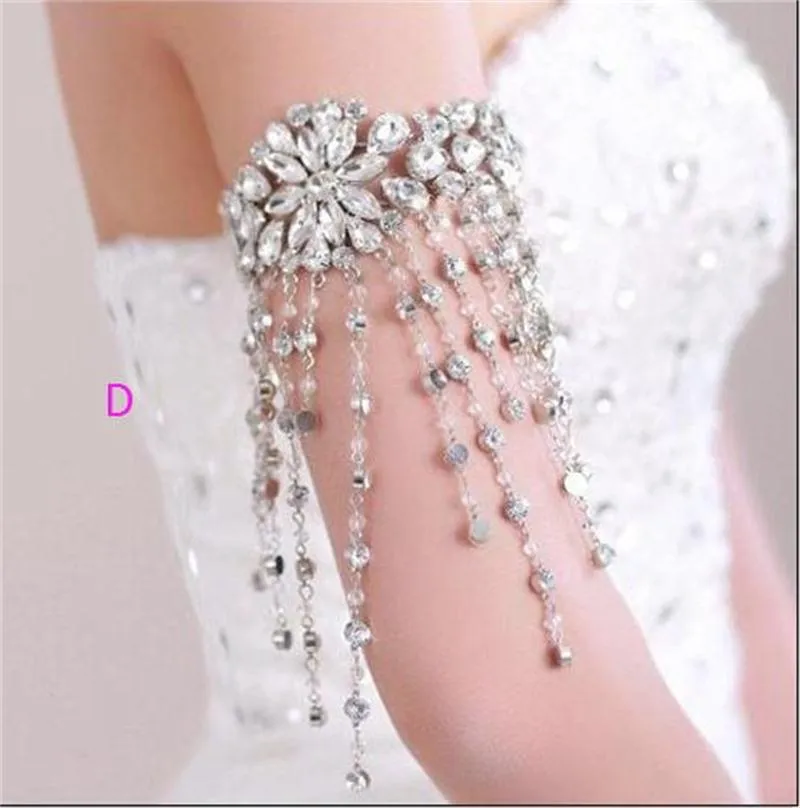 Body Jewerly Beaded Wedding Accessoire Ketting Sieraden Lint Ketting Schouder Bruiloft Bridal Princess Crystal Rhinestone Body Jewerly Beaded