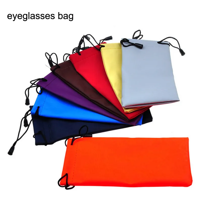 도매 초소형 섬유 선글라스 가방 주머니 소프트 안경 가방 안경 케이스 많은 색상 혼합 된 안경 액세서리