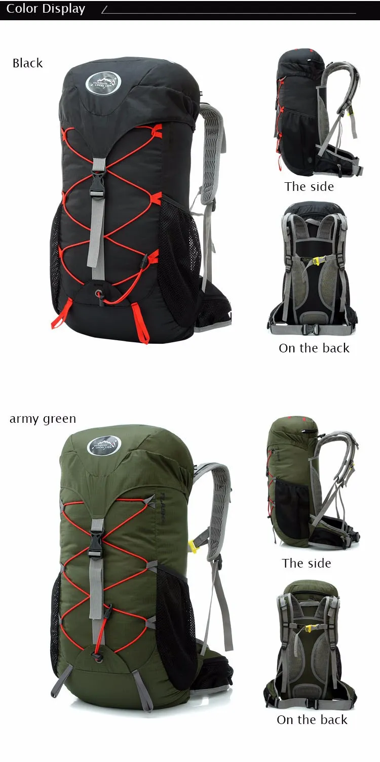 Nouveau 35L sac à dos étanche hommes voyage en plein air Sport sac à dos Camping Mochilas escalade randonnée sac à dos Sport sac à dos 53