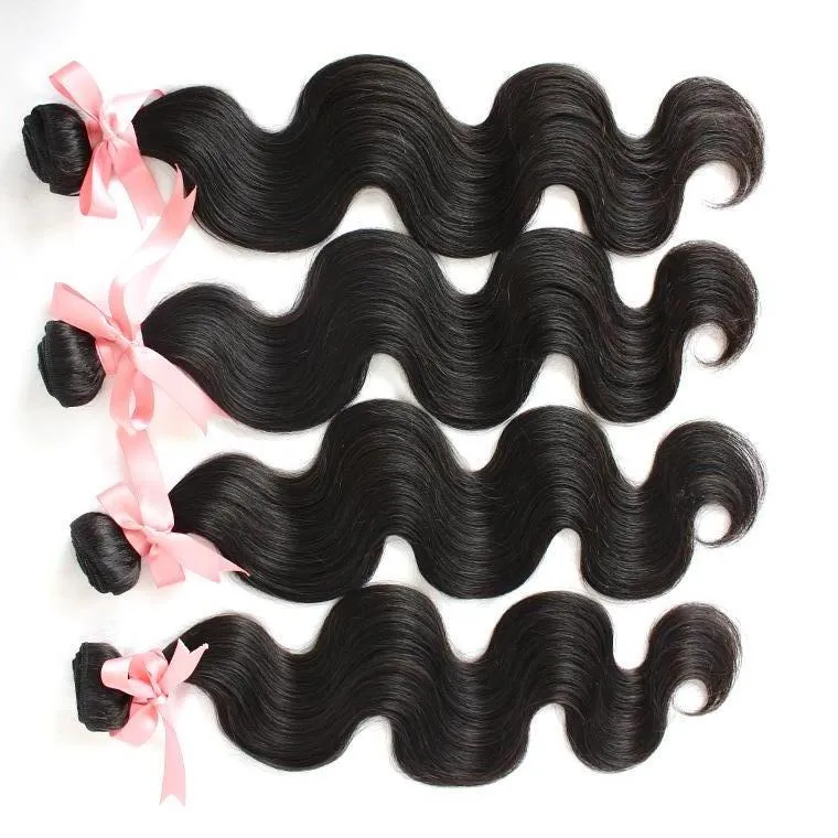 100% Peruvian Hair Extensions Unprocessed Human Virgin Hair Wavy Body Wave Hair Weft Double Weft Greatremy Natural Color Dyeable 4pcs/lot