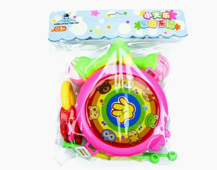 Kid Instrument de musique Jouet Musique Hochet Jouets Rouleau Kit De Tambour Bébé Jouant Enfants Cadeau