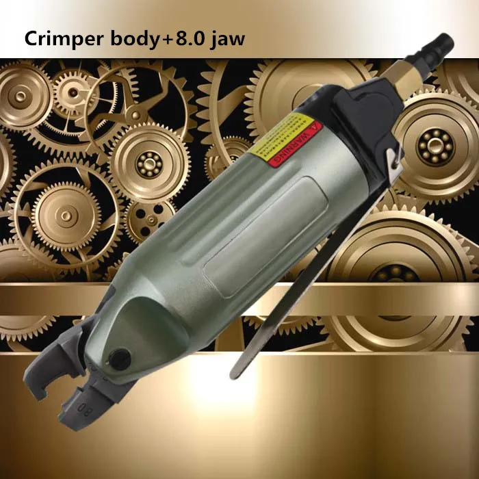 Pneumatic Crimper Power Tools Air Nipper Cable Pliers Cold Press Crimping Tool Naked Insulated Terminal Pincer 1.25-2.5-5.5-8