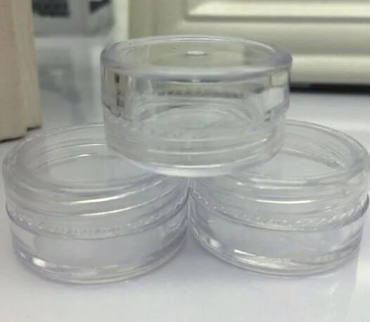 Plastic Container Jars Pot 5 Gram Cosmetic Cream Eye Shadow Nails Powder Jewelry 0.17oz Clear Empty KD1