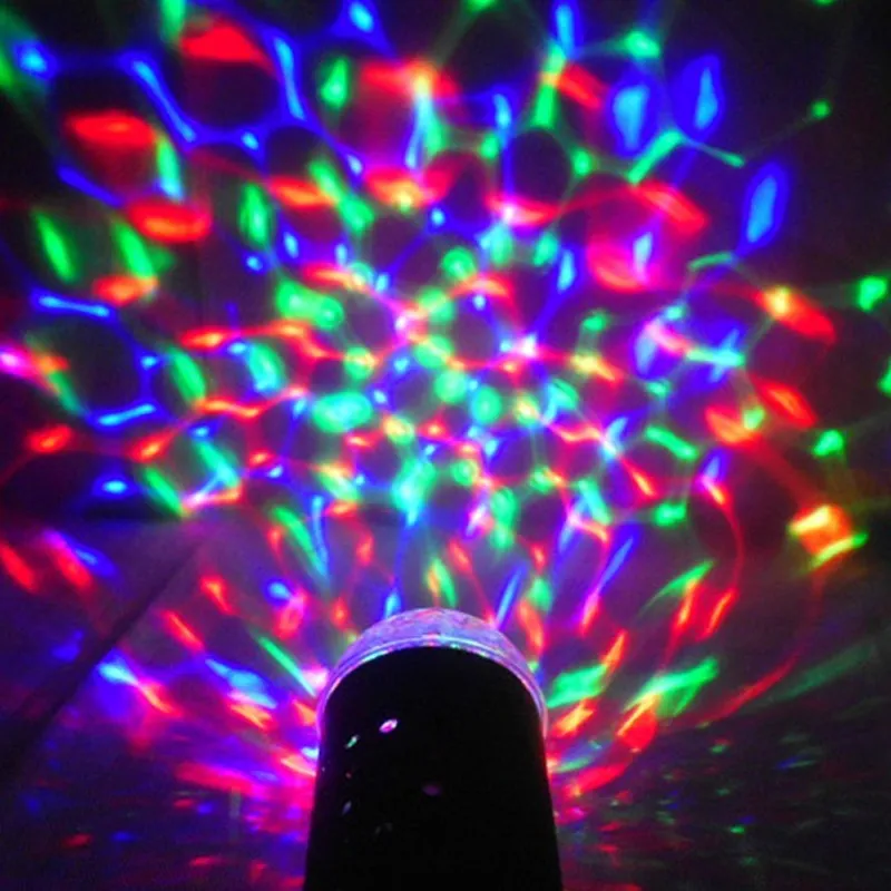 Disco Light Kleurrijke DMX 3W DJ LED Auto Moving Head Rotating Stage Light RGB Crystal Avondlichten
