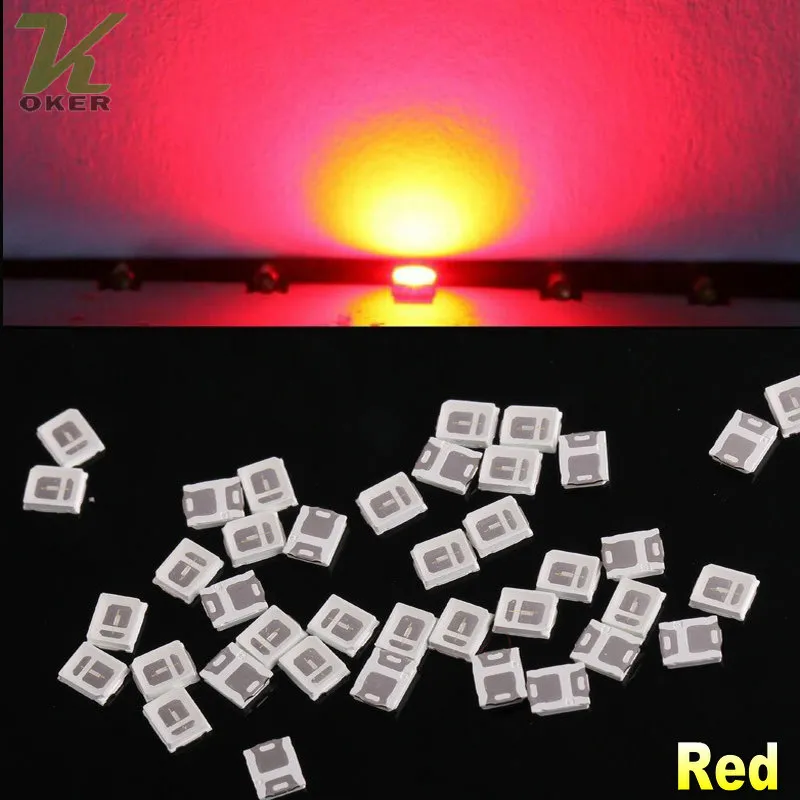 28000PCS/reel 0.1W SMD 2835 Red LED Lamp Diodes Ultra Bright