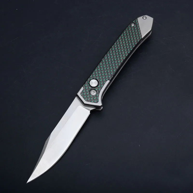 2020 nuovo coltello tattico automatico 8Cr13 Stone Wash lama manico in fibra di carbonio campeggio esterno escursionismo caccia coltelli da tasca EDC i