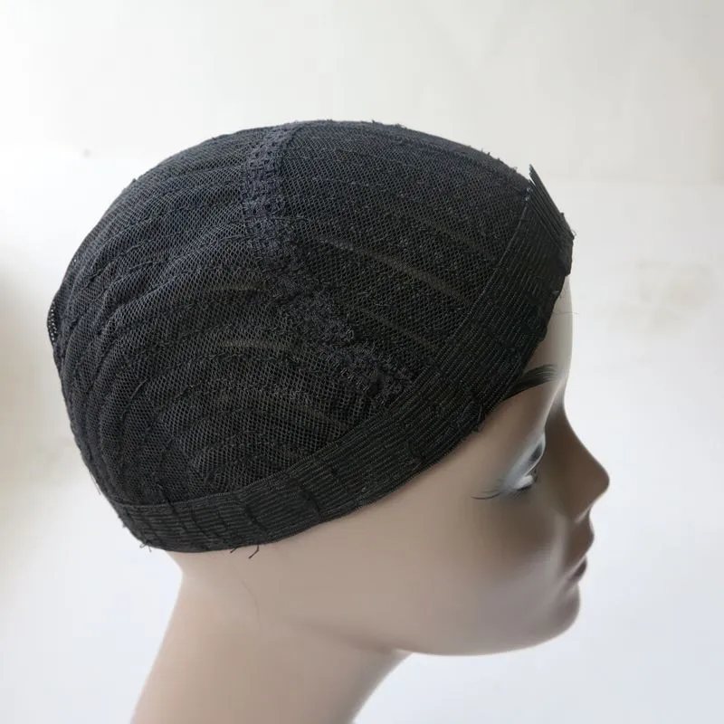 مضفر قبعة الكروشيه الباروكة قبعات hairnets لصنع الباروكات الانتهاء من نمط مضفر على حجم قبعة ثلاثة