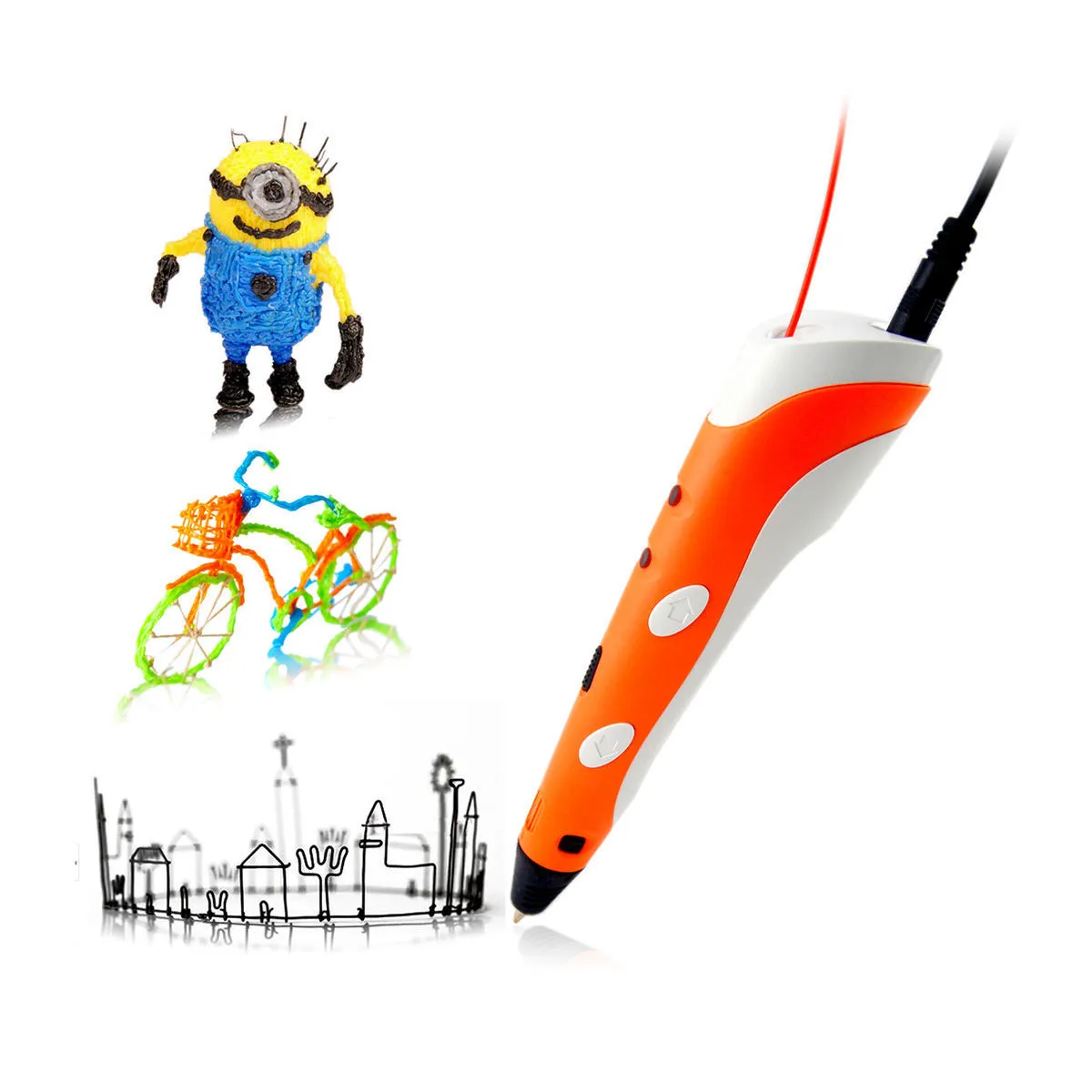 3D Printing Drawing Pen Crafting Modeling ABS Filament Arts Printer Tool 1st Gen B00252