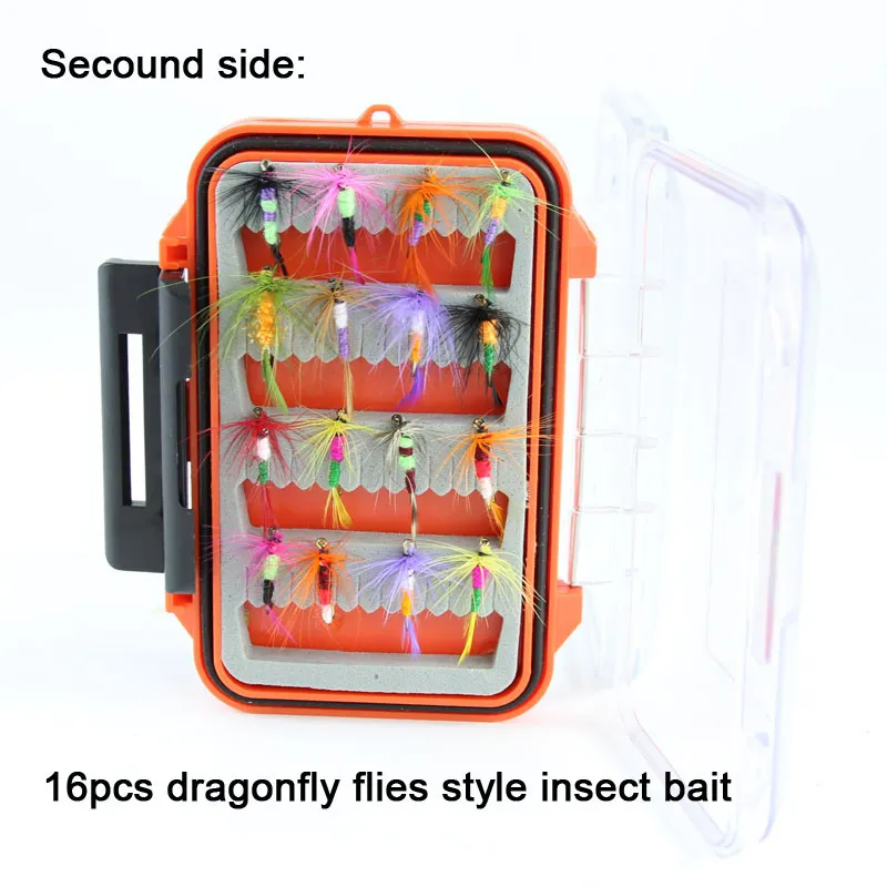 fly fishing lure set Artificial bait trout fly fishing lures fishing hooks flyfishing tackle with fly box 5667741