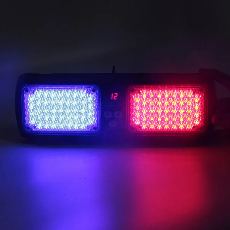 Voiture 12V 86 LED Pare-Soleil stroboscopique lumière Flash