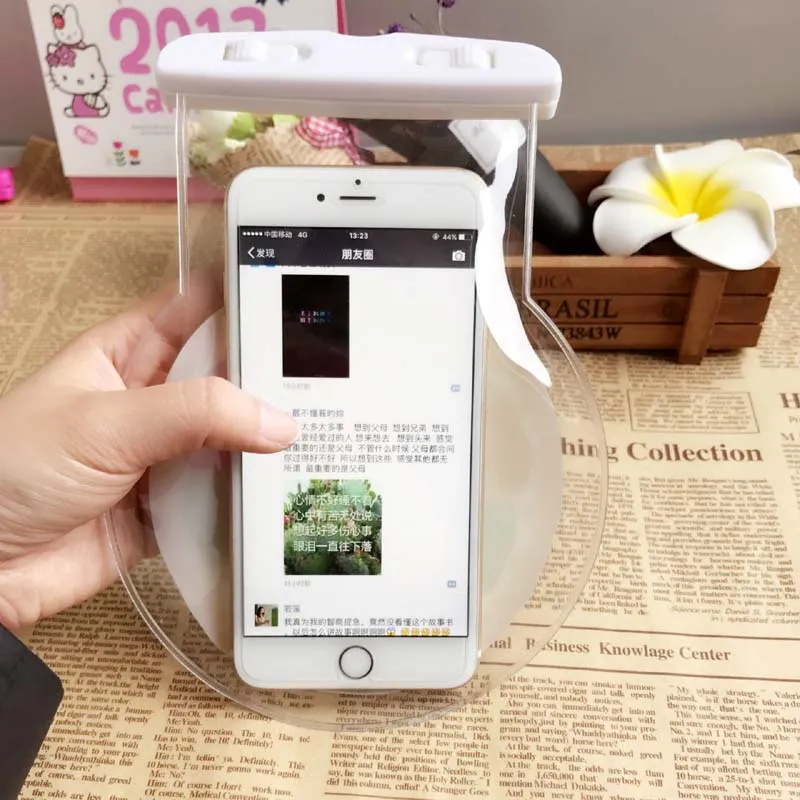 100 sztuk Świeży 2017 Nowe Owoce PCV Wodoodporna Torba na telefon dla iPhone Water Proof Podwodna torba