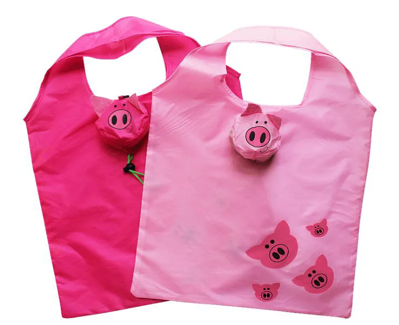 torebki na zakupy Travel Stolble Bear Cat Pig Duck Bear Tote Storage wielokrotne użycie torebki zwierzęce