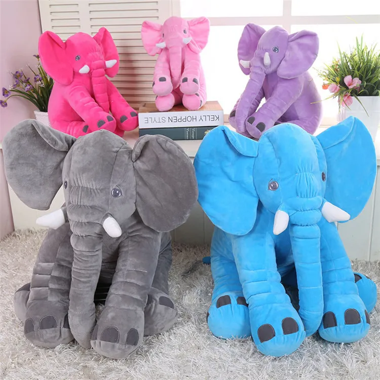 5 cor presente de aniversário travesseiro boneca travesseiro LJJK277 bebê elefante crianças sono INS Lombar Pillow longo do nariz do elefante boneca macio Plush IB253