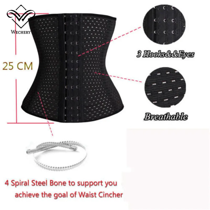 Waist Trainer Steel Boned Sexy Waist Training Cincher Body Thin Shapers Corset Girdle Training Tight Lacing Cincher