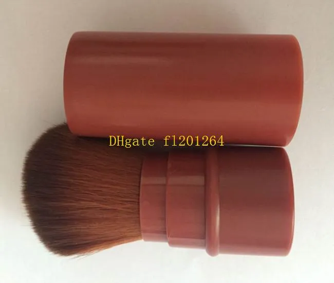 50 sztuk / partia Darmowa Wysyłka Narzędzia Do Makijażu Chowane Makijaż Blush Brush Proszek Kosmetyczna Teleskopowa Face Power Brush