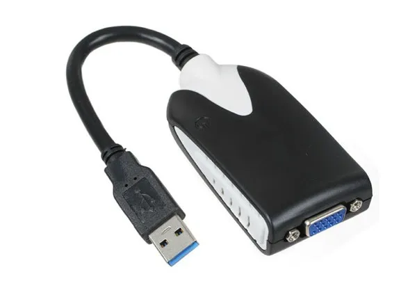 Freeshipping جديد USB 3.0 إلى محول VGA بطاقة فيديو خارجي متعدد مراقب لأجهزة الكمبيوتر المحمول USB إلى بطاقة الرسومات الخارجية VGA